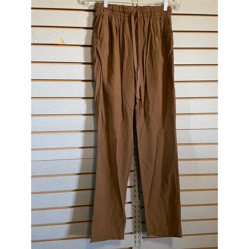 ee:some Women's Brown Casual Pants Drawstring Waist Pockets Size Small